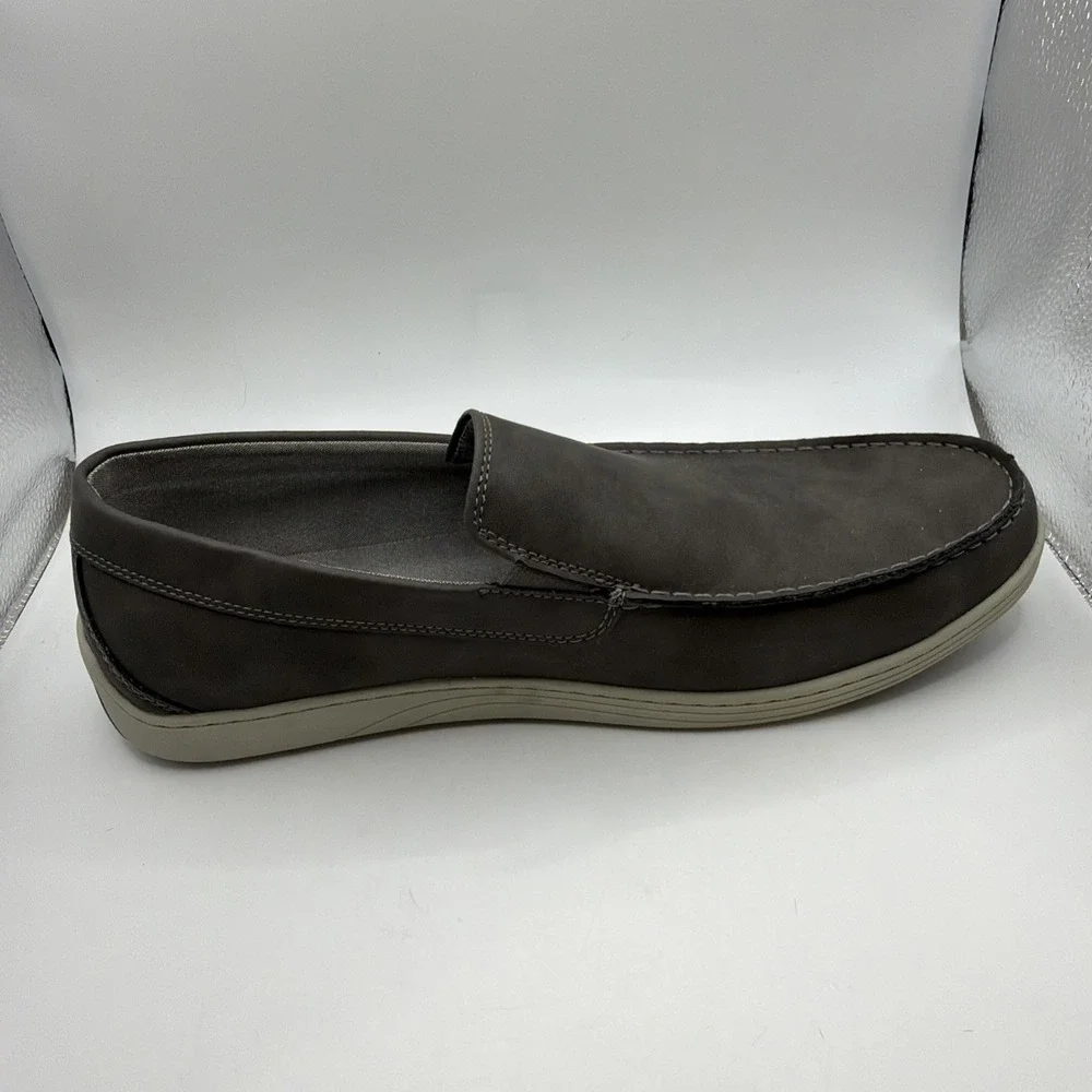 Izod Mens Seapoint Gray Sneaker Slip On Boat Beach Shoe Memory Foam. New Size 12